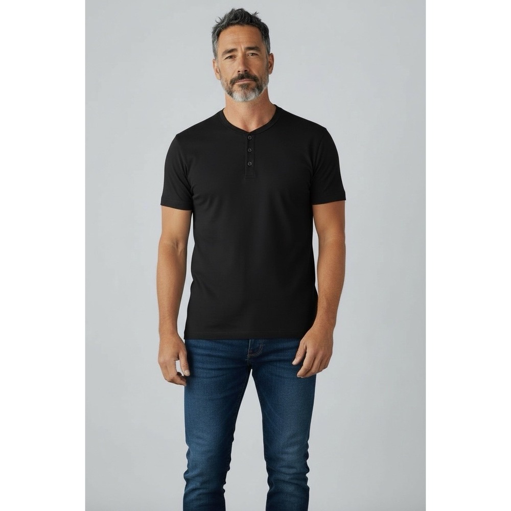 Wrangler Authentics Men's Short Sleeve Henley T-Shirt - Size M